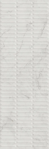 KM3090B0160R Тубкаль белый глянцевый структура обрезной 30x89.5x1.05 - фото 1