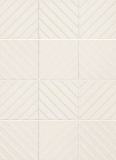 4D Diagonal White 20x20 - фото 1