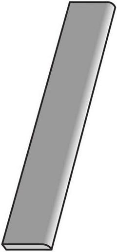 Via Appia Battiscopa Cross Cut White 7.3x60 - фото 1