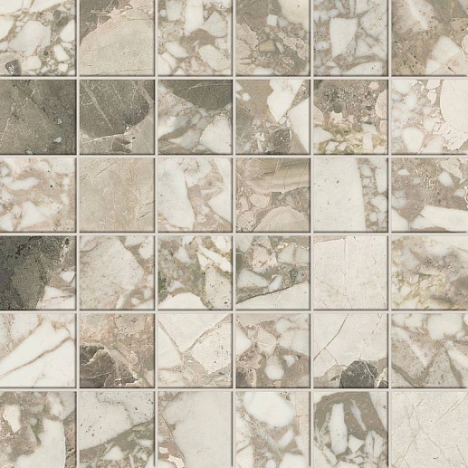 Forte dei Marmi F.d.M. Ceppo Ap. Cream Mosaic Lap 30x30 - фото 1
