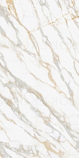 Calacatta Lincoln Full Body Italy Polished 160x320 - фото 1