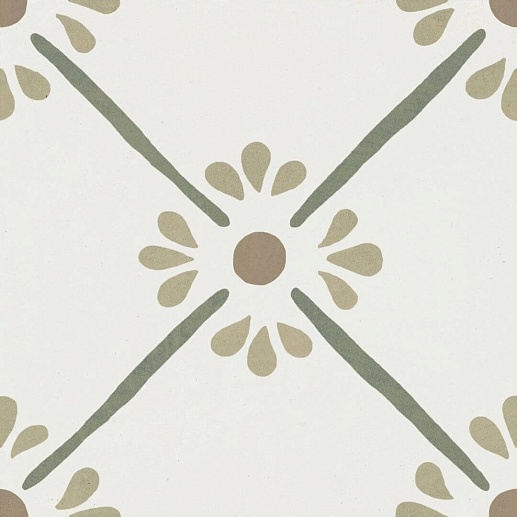 Provenza Green Flower 22.3x22.3 - фото 1