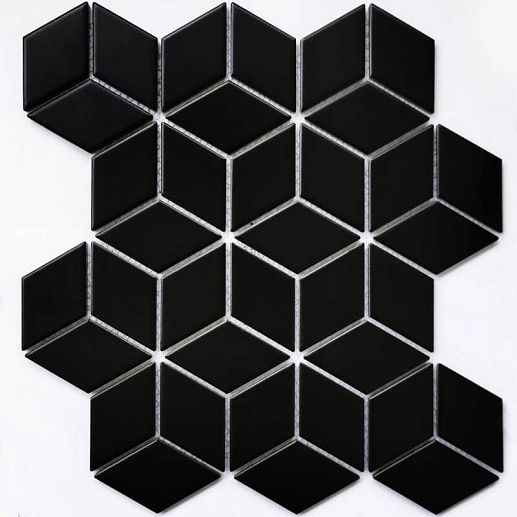 Mosaics Landa Black matt 26.74x30.9 - фото 1
