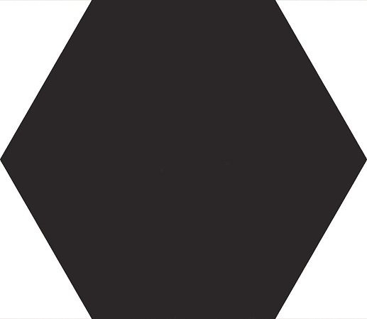 Sixty Esagona Nero Assoluto Silktech 18.2x21 - фото 1
