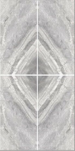 Supreme Book Match Silver Levigato 60x120 - фото 1