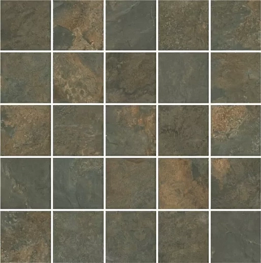 MM12132 Рамбла коричневый мозаичный 25x25 - фото 1