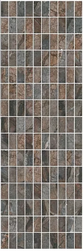 MM12143 Декор Театро коричневый мозаичный 25*75 - фото 1