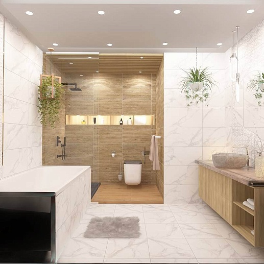 Kerlife Ceramicas Calacatta Bianco 5